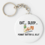 Eat Sleep PEANUT BUTTER & JELLY Key Chain