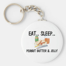 Eat Sleep PEANUT BUTTER & JELLY Key Chain