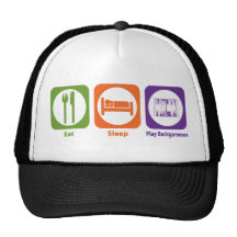Eat Sleep Play Backgammon Mesh Hat