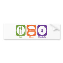 Eat Sleep Play Cello Bumper Sticker