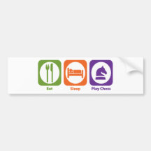 Eat Sleep Play Chess Bumper Sticker