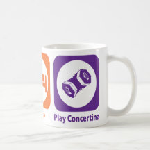 Eat Sleep Play Concertina Coffee Mugs