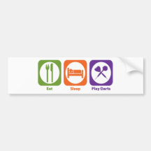 Eat Sleep Play Darts Bumper Stickers