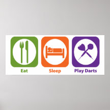 Eat Sleep Play Darts Poster