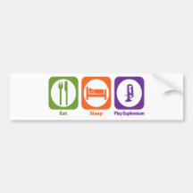 Eat Sleep Play Euphonium Bumper Stickers