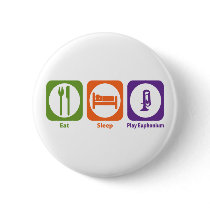 Eat Sleep Play Euphonium Buttons