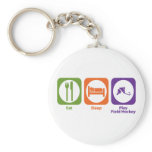 Eat Sleep Play Field Hockey keychains