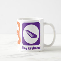 Eat Sleep Play Keyboard Mugs