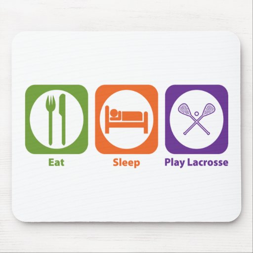 Eat Sleep Play Lacrosse Mouse Mats
