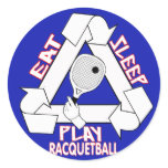 Eat Sleep Play Racquet Ball stickers