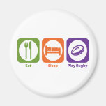 Eat Sleep Play Rugby Fridge Magnet