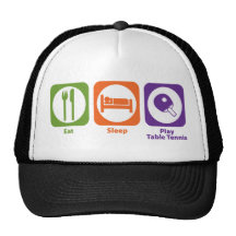 Eat Sleep Play Table Tennis Trucker Hats