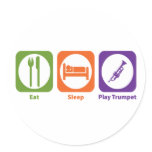 Eat Sleep Play Trumpet stickers