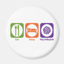Eat Sleep Play Volleyball Magnets