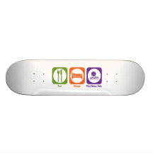 Eat Sleep Play Water Polo Skateboard