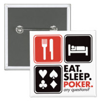 Eat Sleep Poker buttons
