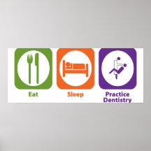 Eat Sleep Practice Dentistry Poster