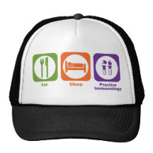 Eat Sleep Practice Immunology Mesh Hats
