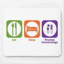 Eat Sleep Practice Immunology Mouse Pads