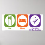 Eat Sleep Practice Orthodontics Posters
