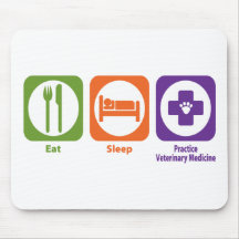 Eat Sleep Practice Veterinary Medicine Mouse Pads