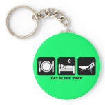 eat sleep pray keychains