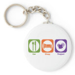 Eat Sleep Project keychains