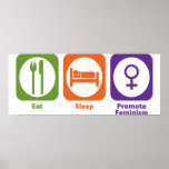 Eat Sleep Promote Feminism posters