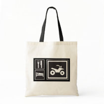Eat Sleep QUAD! Tote Bags