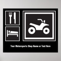 Eat Sleep QUAD! Poster