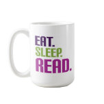 eat sleep read mugs