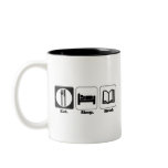 eat sleep read mugs