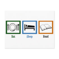 Eat Sleep Read Post Cards