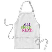 Eat, Sleep, READ - Retro Aprons