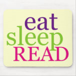 Eat, Sleep, READ - Retro Mousepads