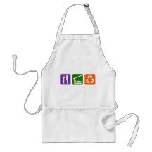Eat Sleep Recycle Aprons
