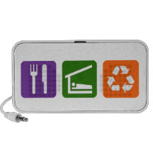 Eat Sleep Recycle Portable Speakers