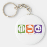 Eat Sleep Ride a Scooter Key Chain
