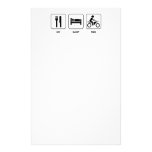 Eat Sleep Ride Custom Stationery