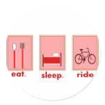 Eat.  Sleep.  Ride.  Cyclist Gifts Sticker
