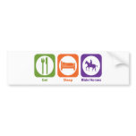 Eat Sleep Ride Horses bumper stickers