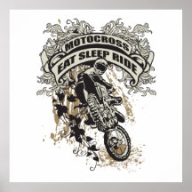 Eat, Sleep, Ride Motocross Posters