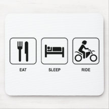 Eat Sleep Ride Mouse Mat