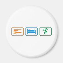 eat sleep -rock climb magnets