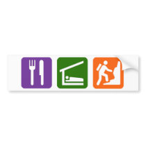 Eat Sleep Rock Climbing 2 Bumper Sticker