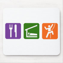 Eat Sleep Rock Climbing Mouse Pad