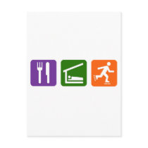 Eat Sleep Rollerblading Postcard