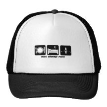 eat sleep row hat