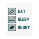 Eat Sleep Rugby postcards