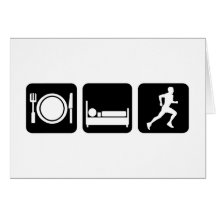 eat sleep run cards